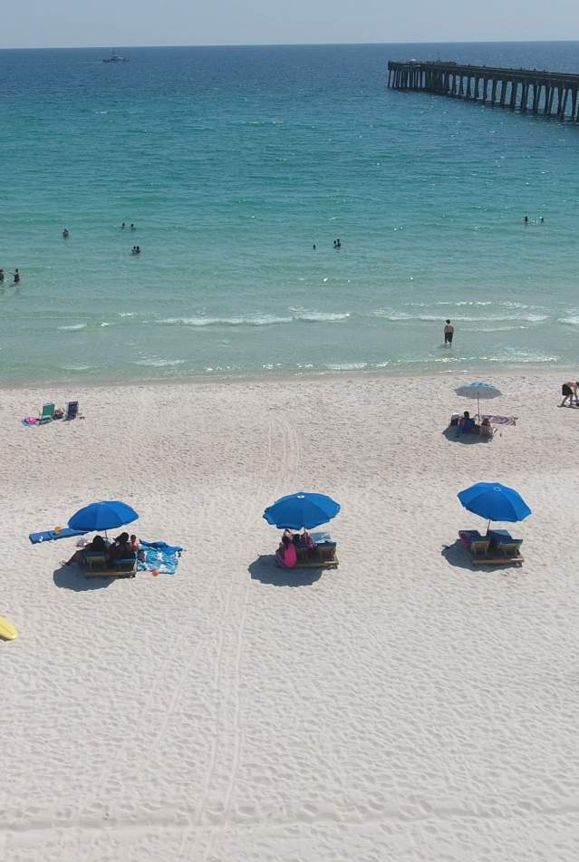 Lifeguard stand on Panama City Beach Florida