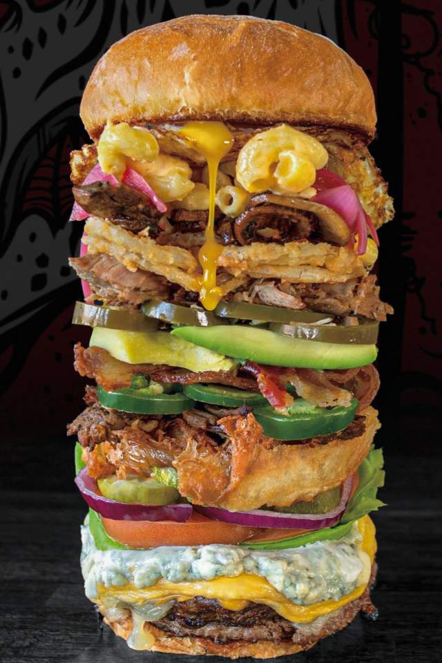 Crusade Burger Bar - Super Stacked Cheeseburger