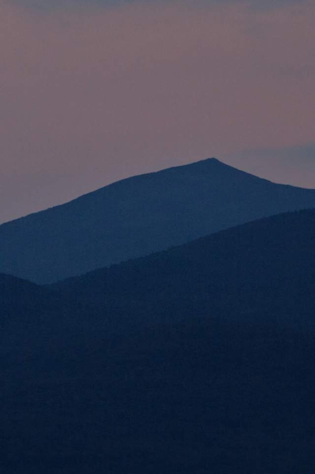 Blue Moon over Mountains