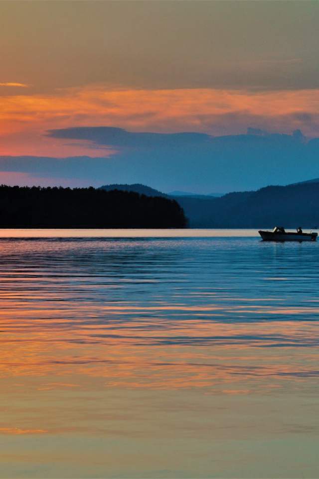 Sunset Lake Boating