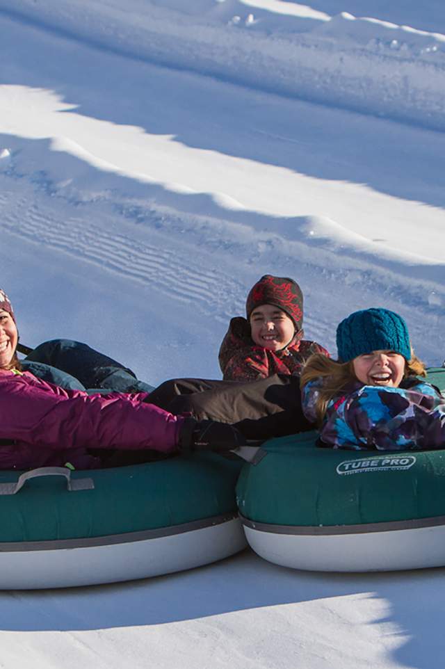 Winter Tubing at Cranmore Mountain