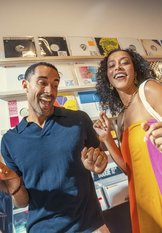 2026 Brand Campaign Couple Record Store