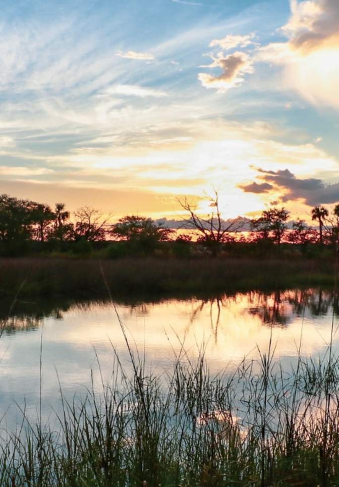 A West Park, FL Lake at sunset