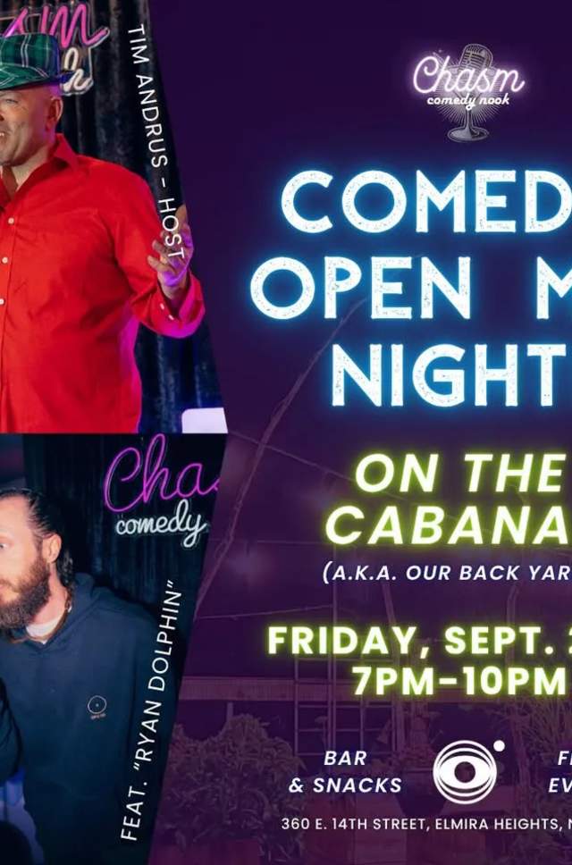 360 Campfire Comedy Open Mic Night on the Cabana!