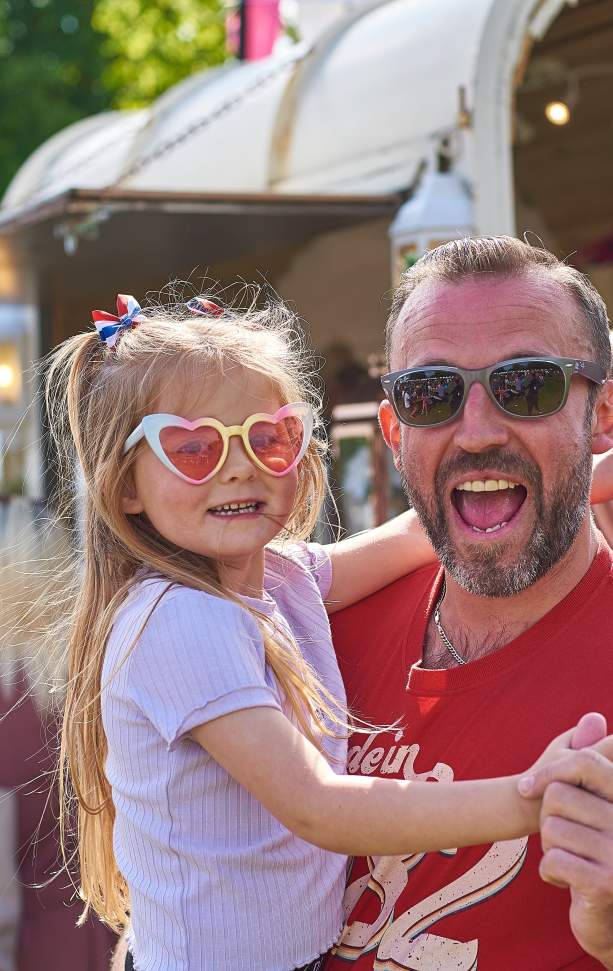 Copy of Father and daughter at the Food and Drink Festival