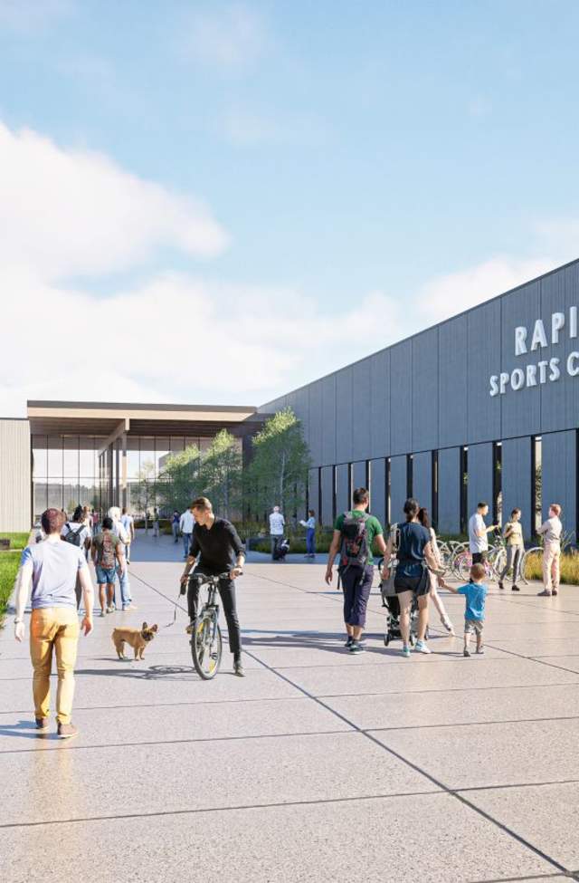 An artist rendering of the future Sports Complex in Rapid City.