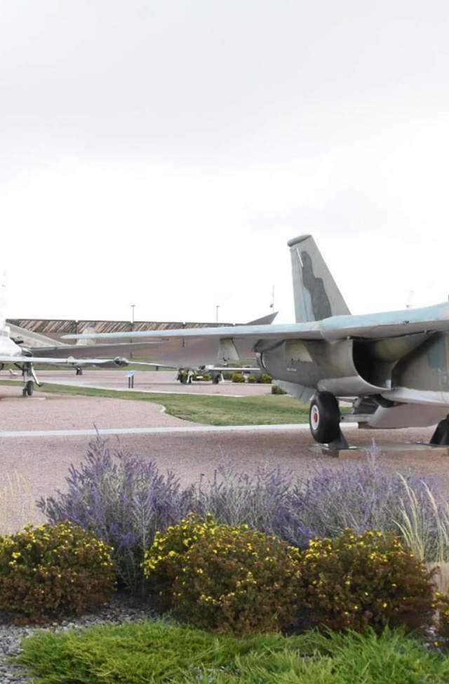 Outdoor grounds of the South Dakota Air & Space Museum
