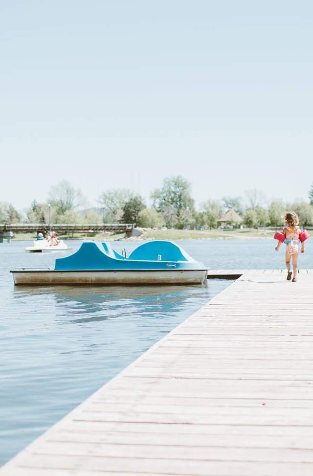 Paddle Boat dock at Canyon Lake Park in Rapid City, SD