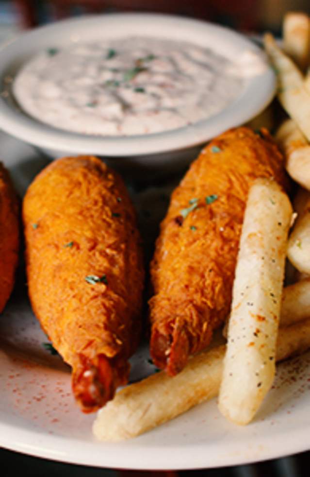 Shreveport Stuffed Shrimp with fries and tartar sauce