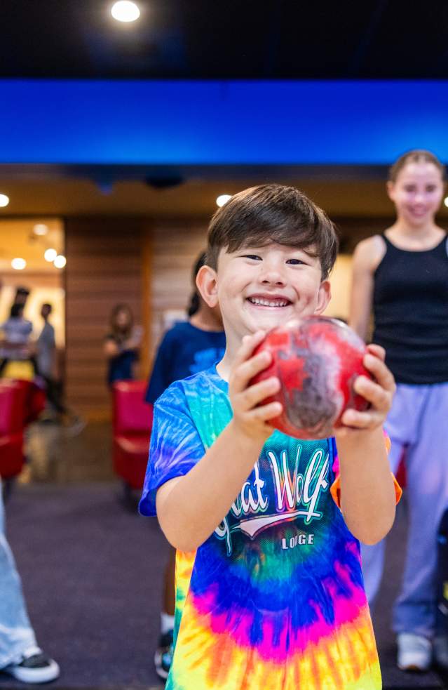 Children bowling at a family-friendly Anaheim attraction