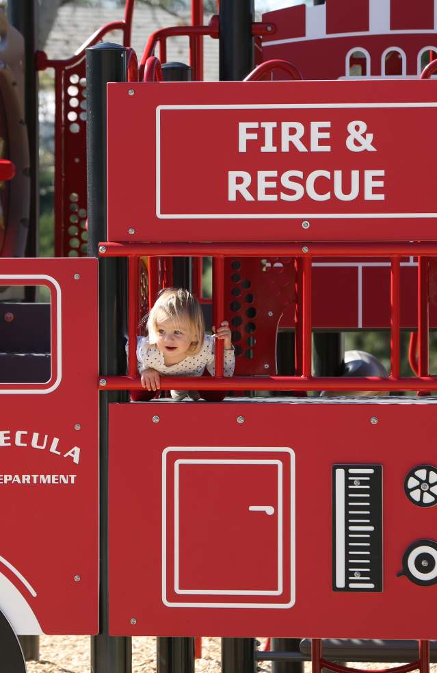 Children enjoying the day in a Firefighter theme park in Temecula