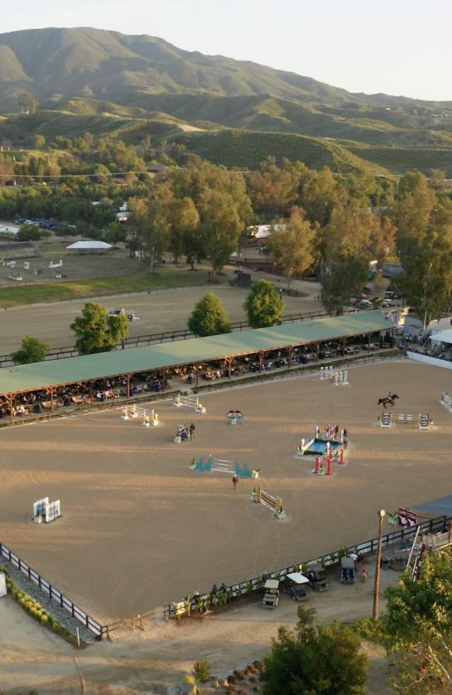 Birds eye view of Galway Downs Equestrian course