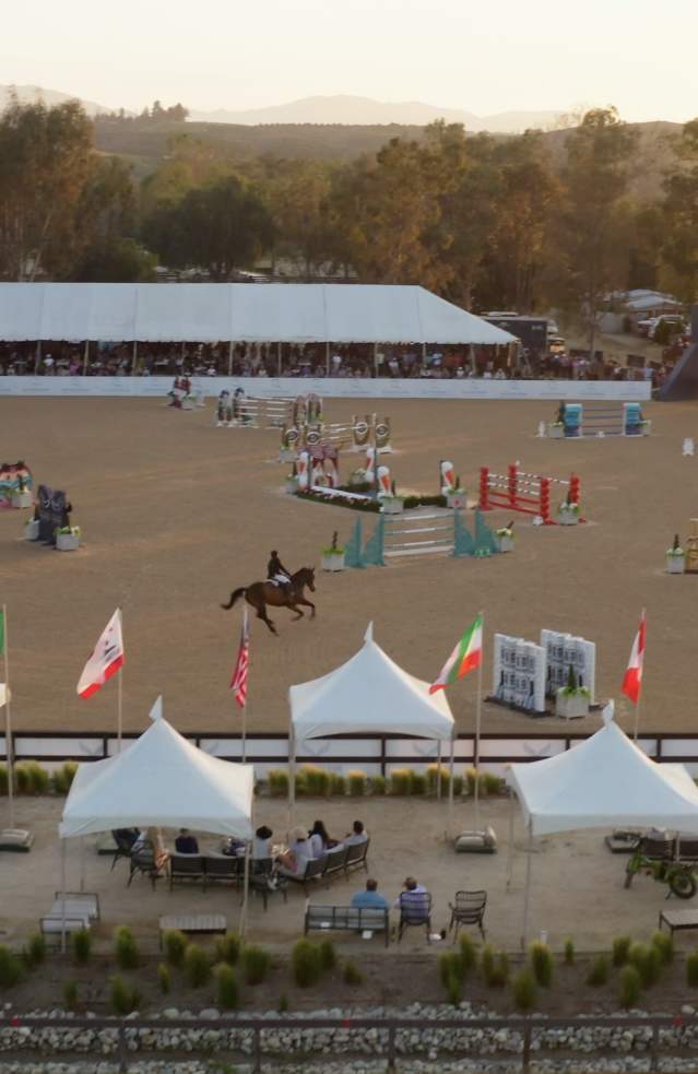 Birds eye view of Galway Downs Equestrian course