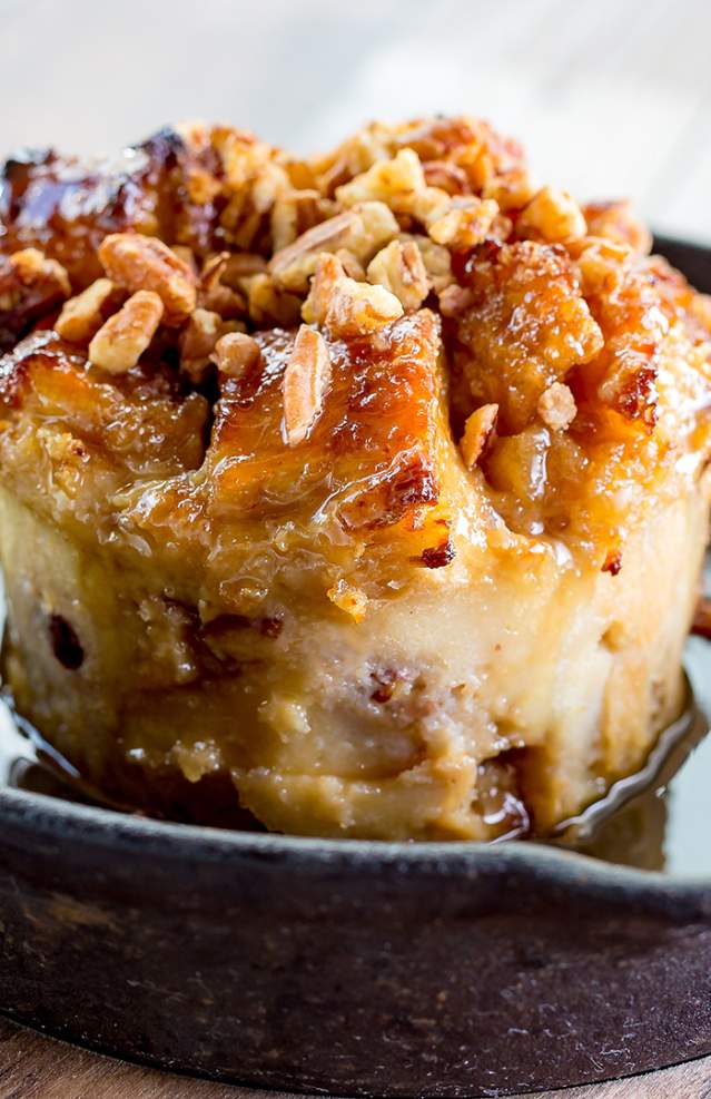TASTE restaurant Bread pudding dessert in skillet