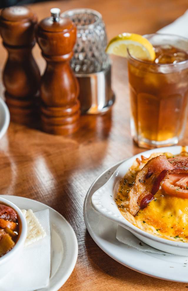 food on plates