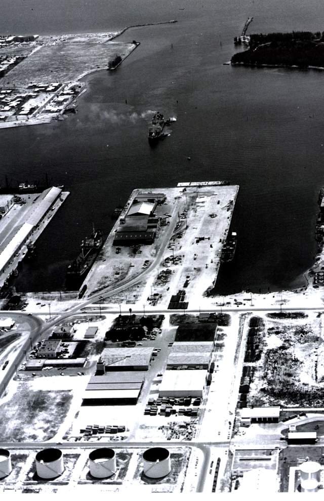 Port Everglades in the 1950s.