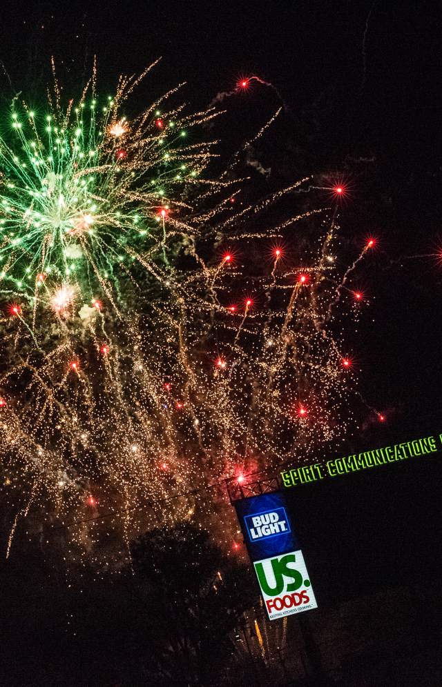 Fireworks at Spirit Communications Park