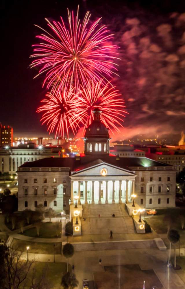 Fireworks over the SC State House