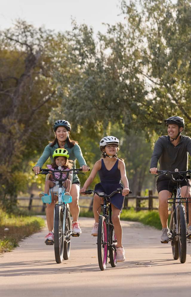 Family Biking on the Poudre Trail