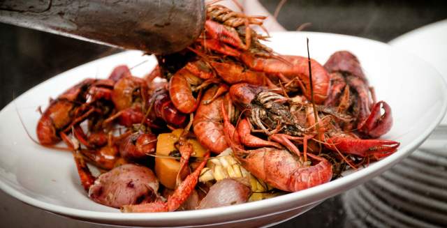 Crawfish in plate