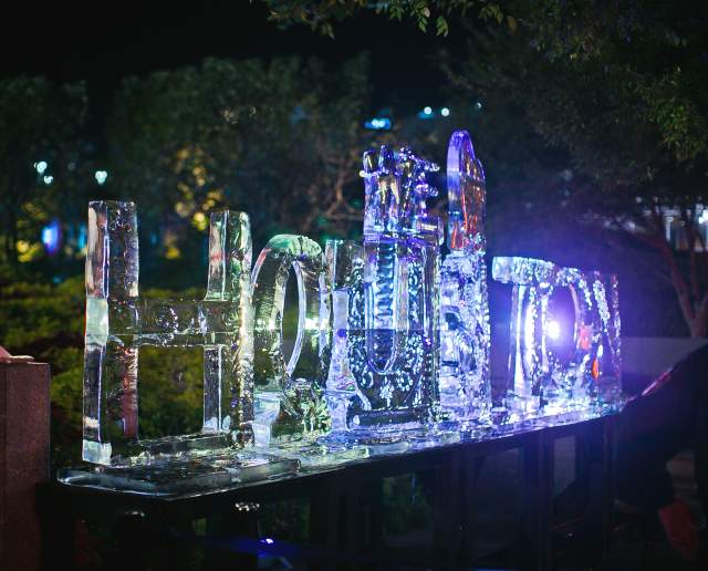 Houston Ice Sculpture at Frostival