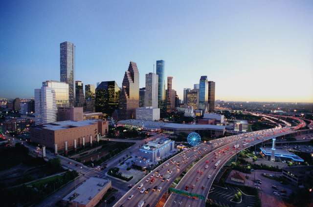 Downtown Houston Skyline  - Dusk
