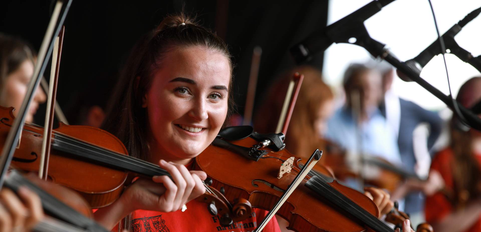 Woman playing the violin