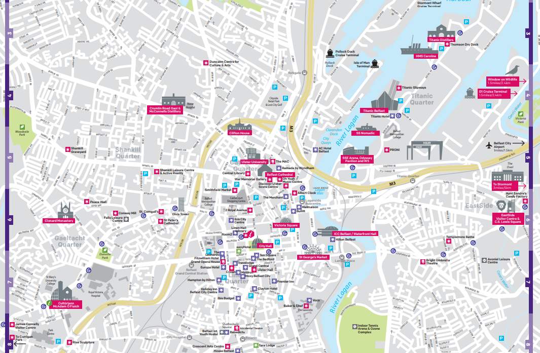 Image of a map of Belfast City Centre