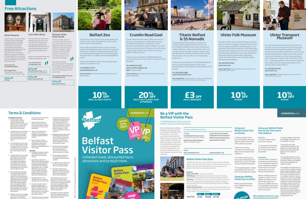 Belfast Visitor Pass 2024