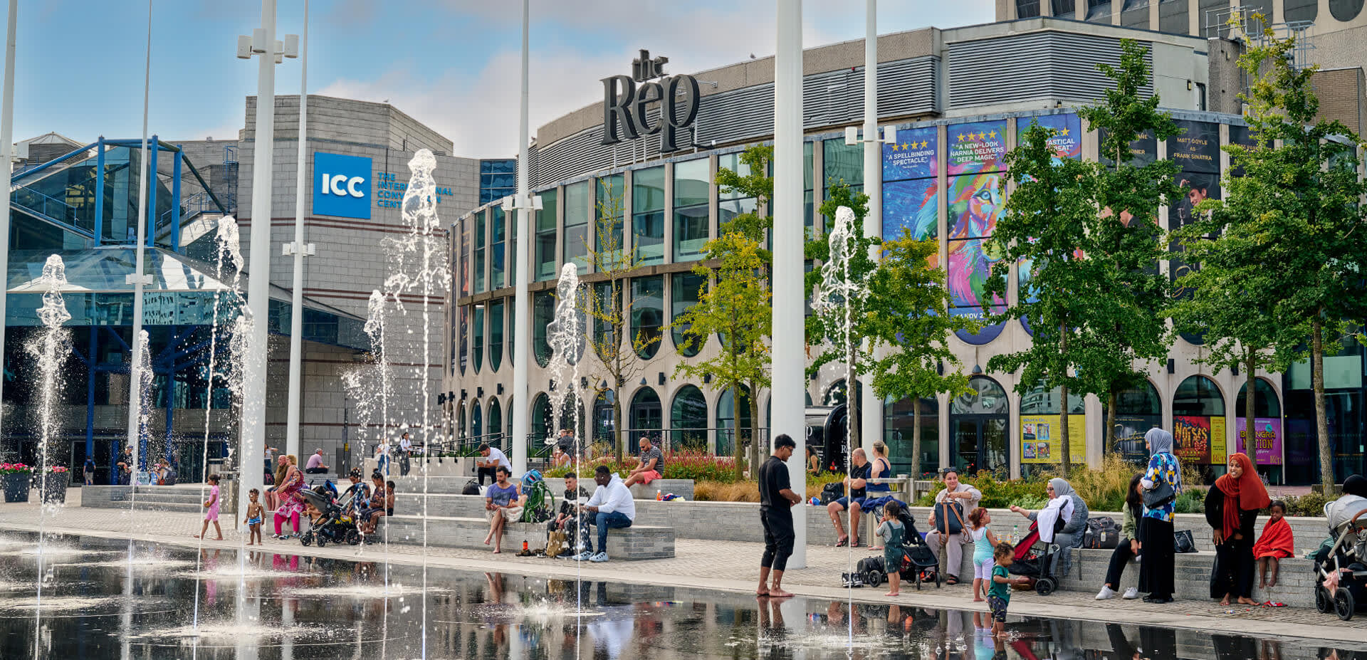 Water play area in Birmingham
