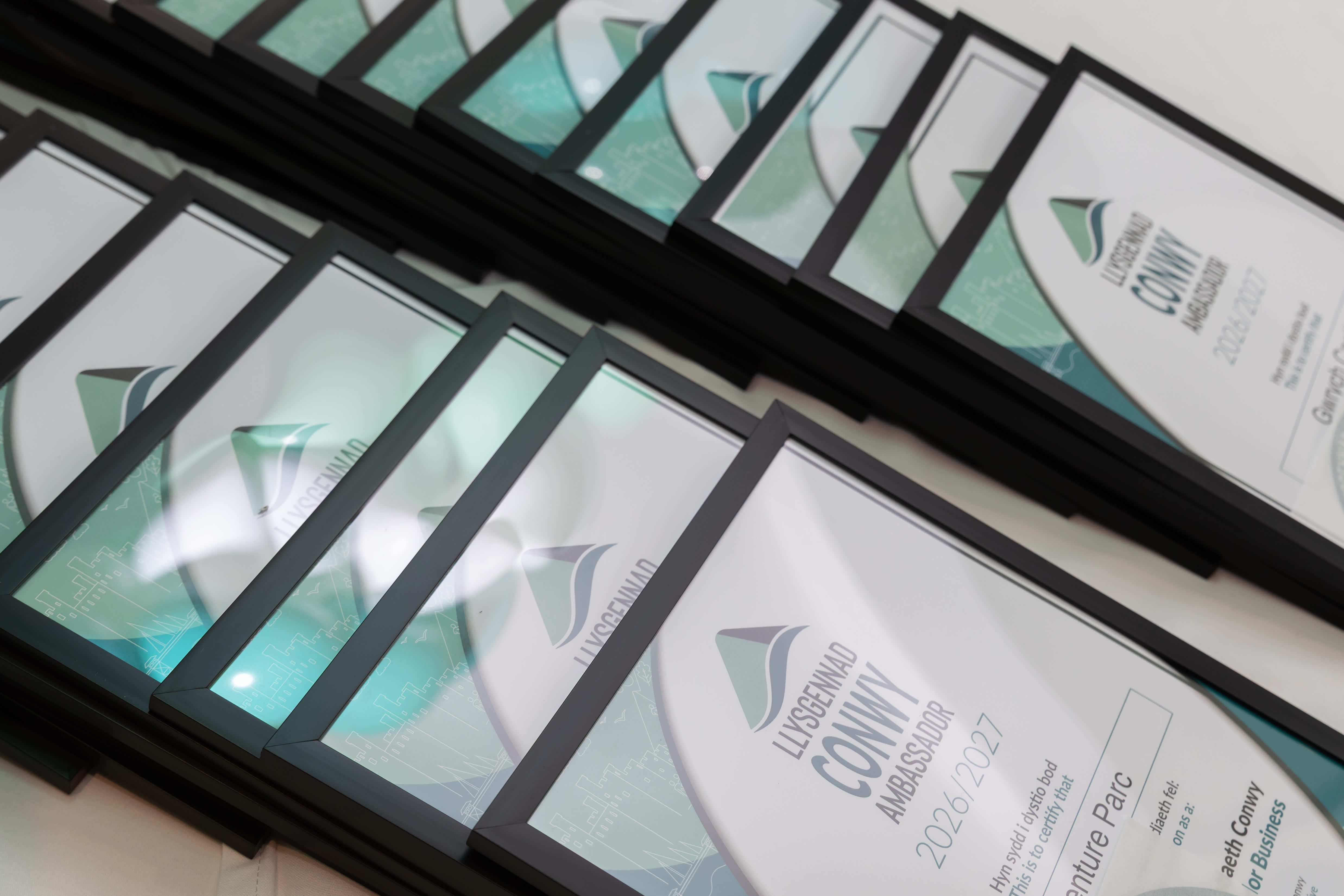 Conwy Ambassador certificates