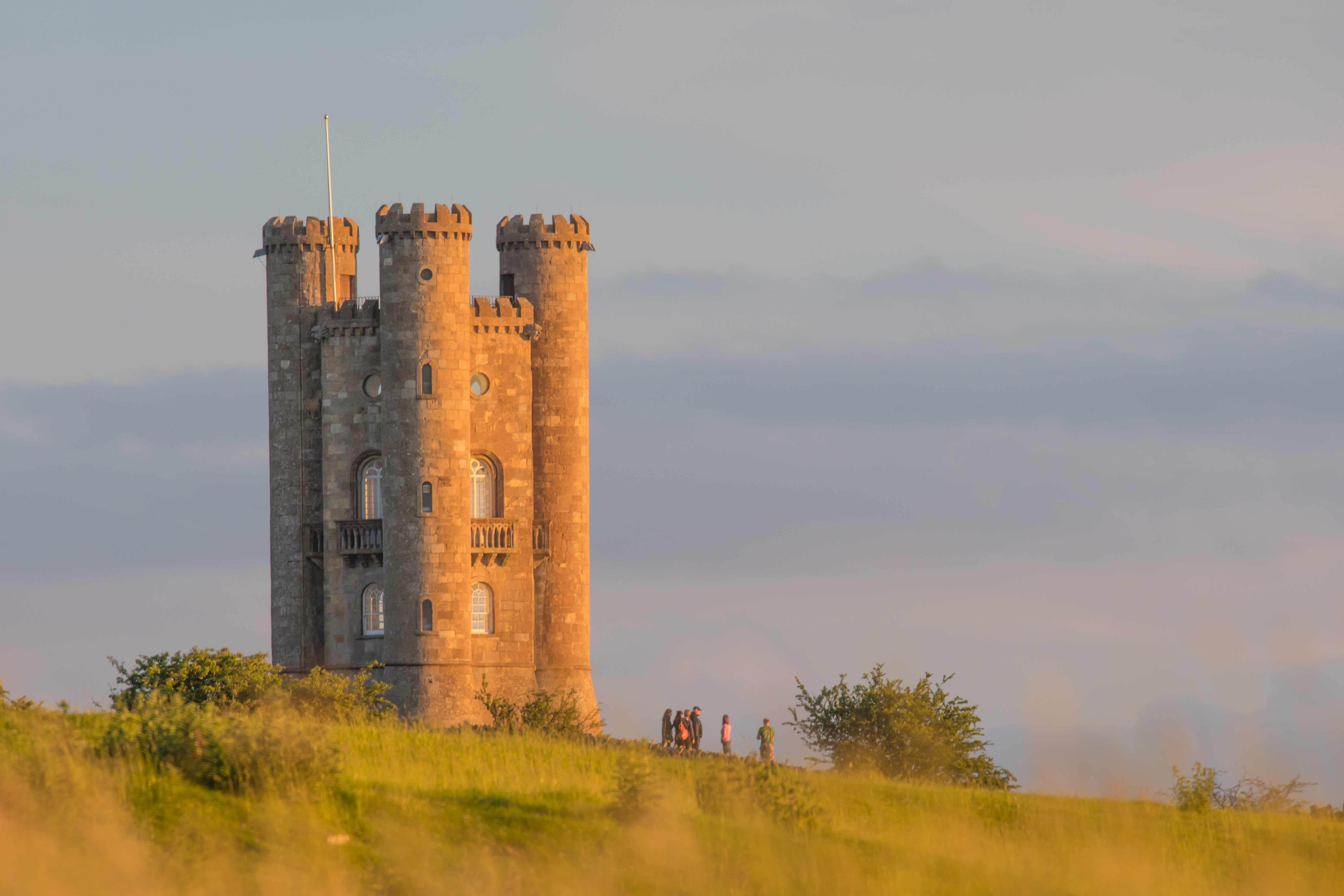 Broadway Tower in the summer in the cotswolds