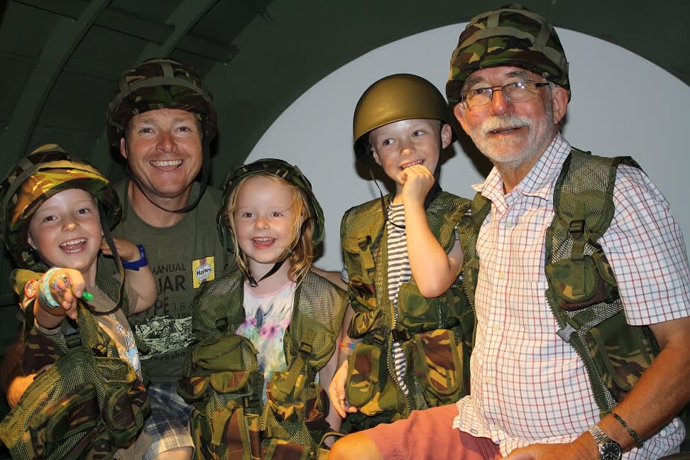 Inside a Horsa Glider at the Soldiers of Oxfordshire Museum