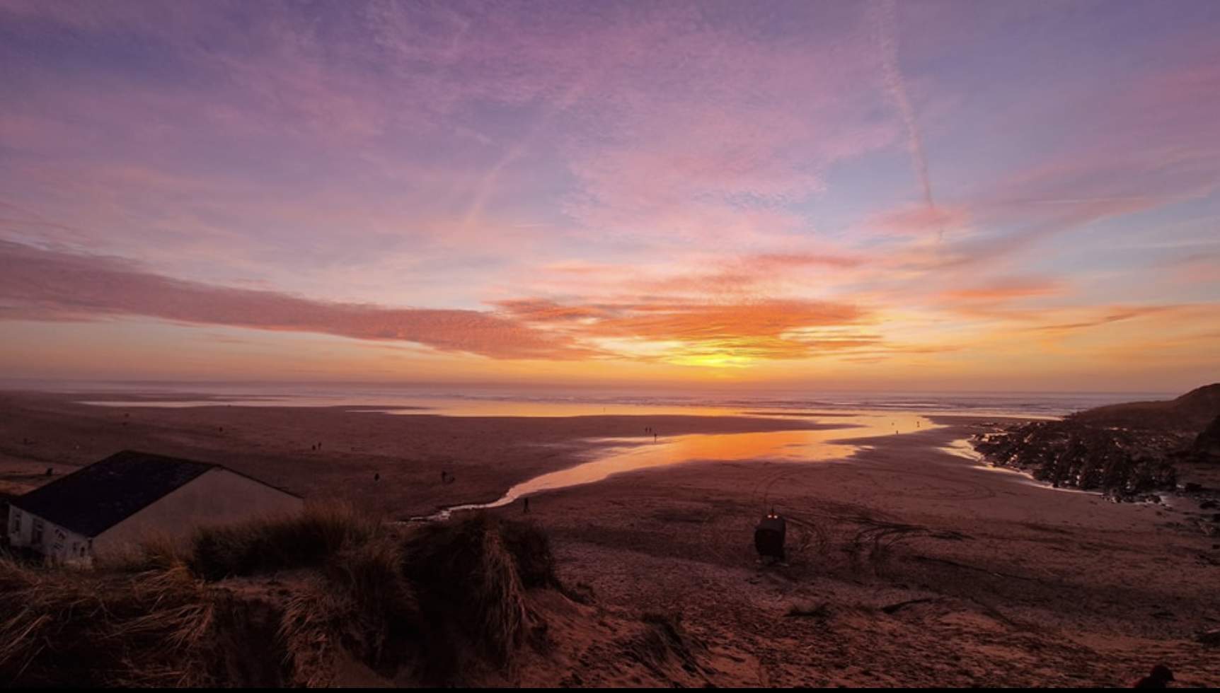 saunton beach villas sunset