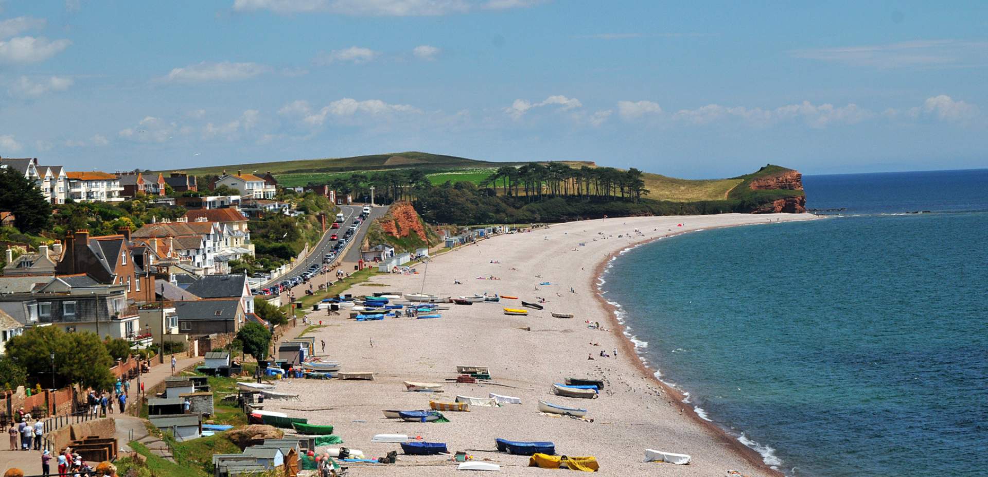 view of budleigh beach