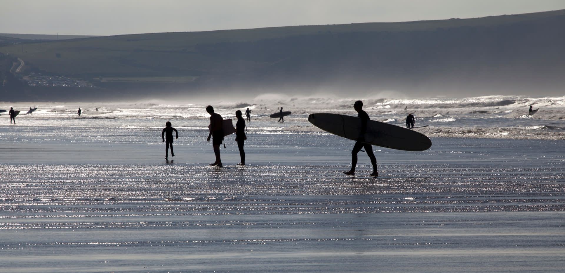 Surfing, Woolacombe, Summer, Beach, North Devon