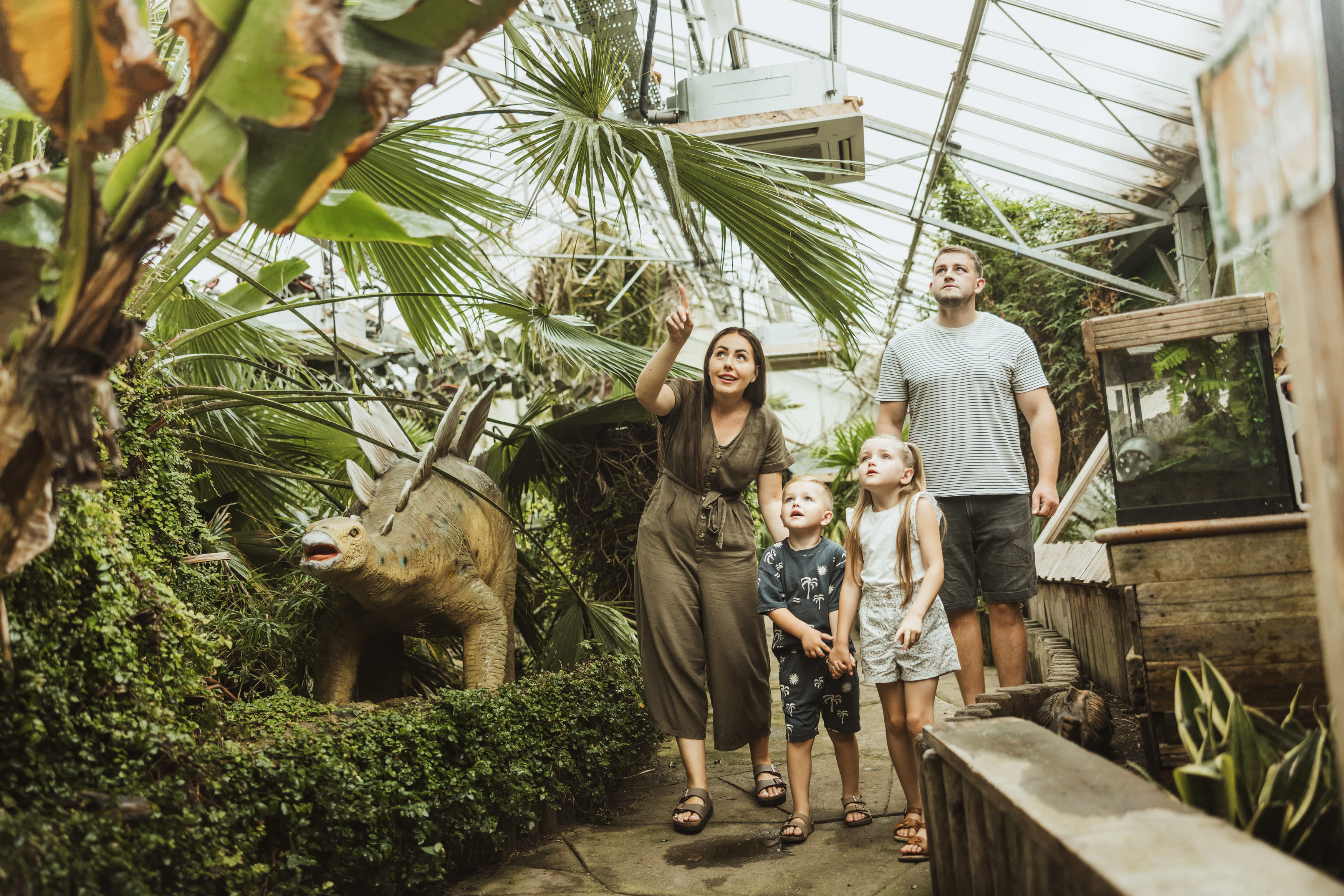 A family exploring Bugtopia in Hornsea