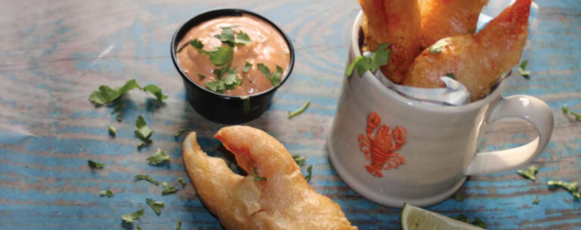 Crispy lobster claws