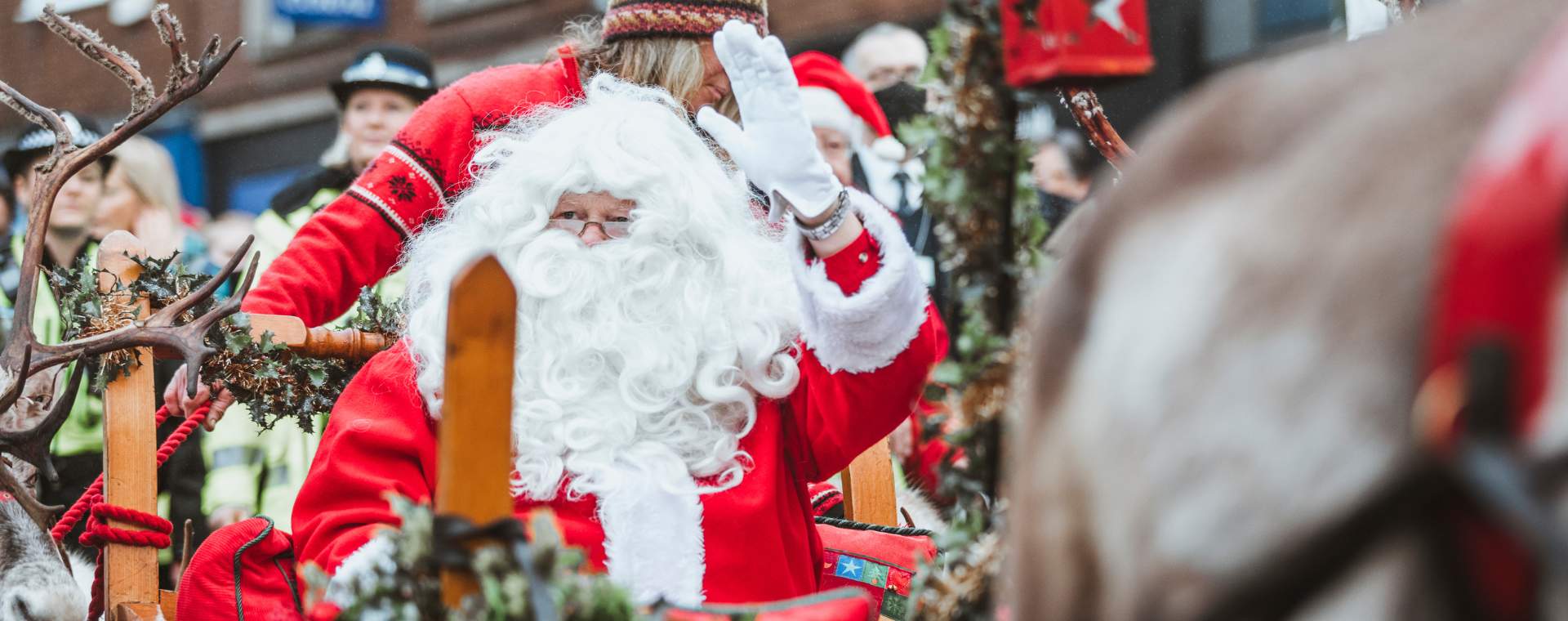 Santa at the Beverley Festival of Christmas