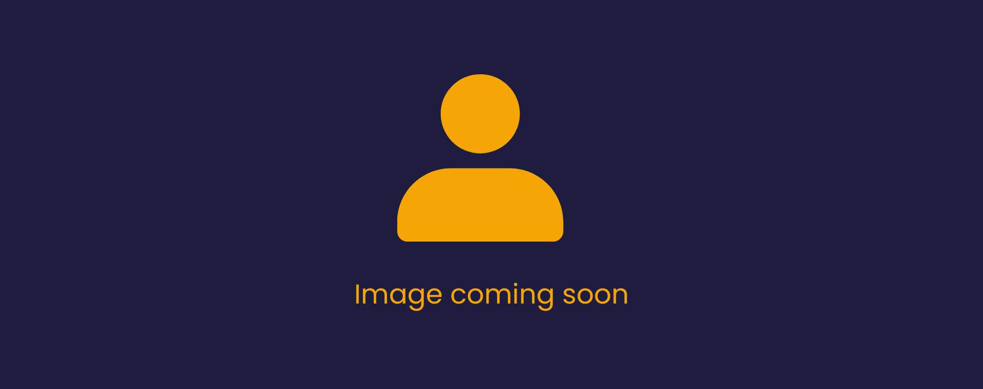 The silhouette of a person with the words 'image coming soon'