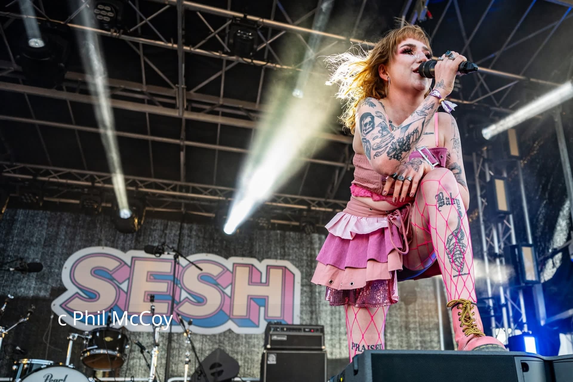 Main Stage & Jodie Langford photo by Phil McCoy