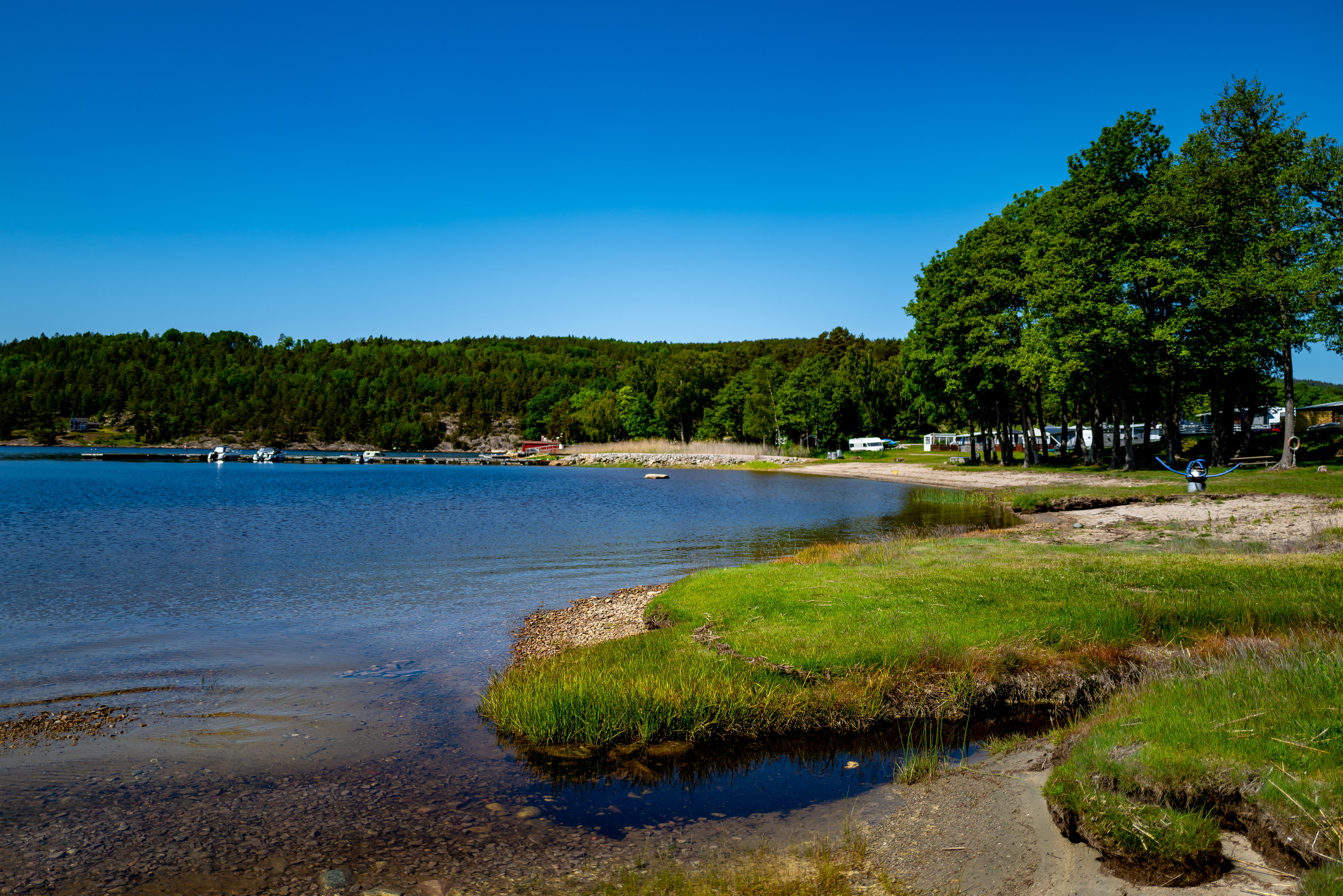 Et vann som ligger langs Borgleden mellom Bakke og Halden sentrum