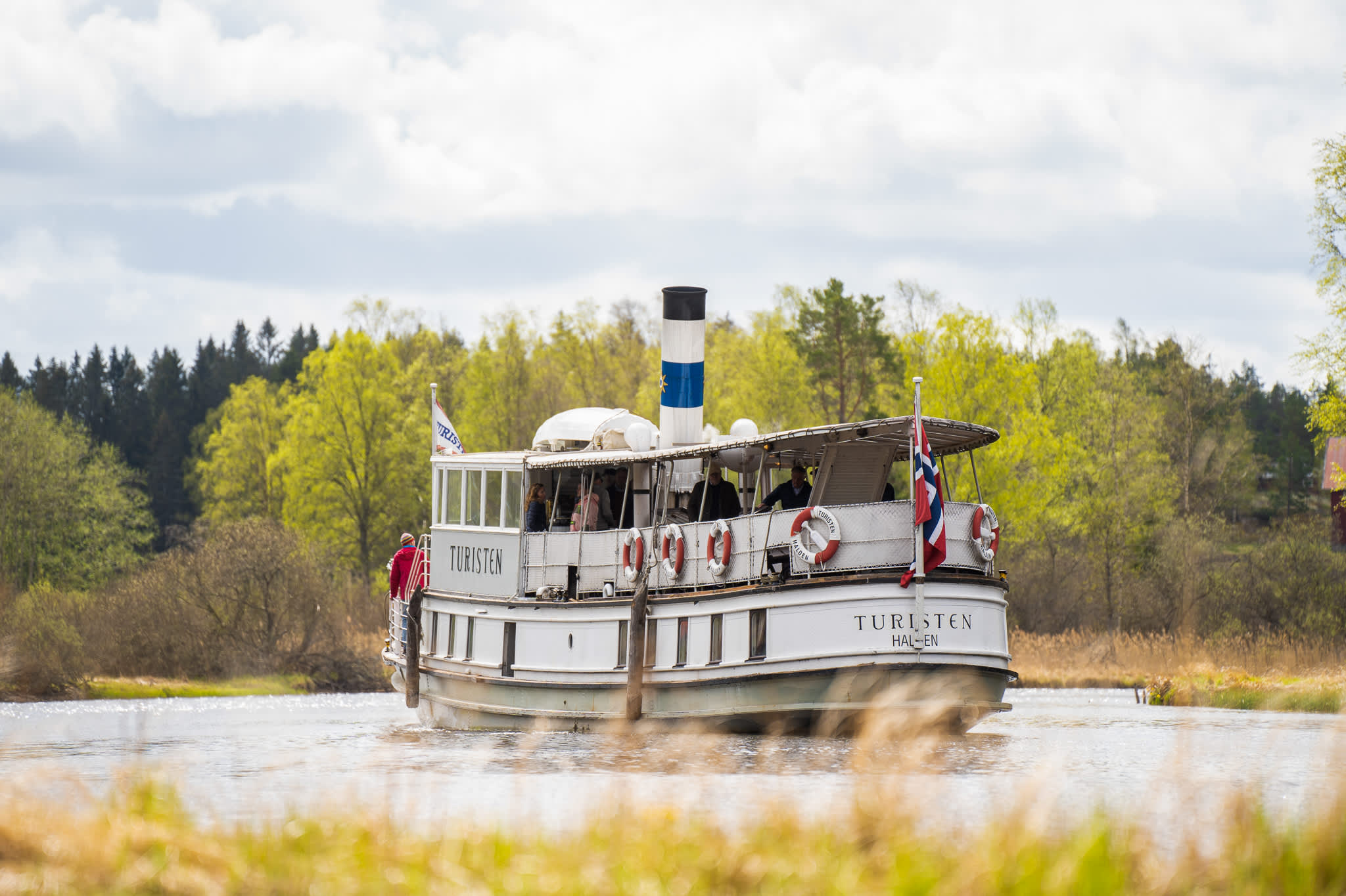 DS Turisten på tur i Haldenkanalen