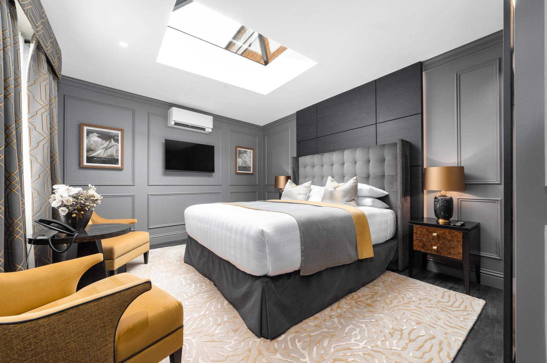 Luxuriously styled room at the No.4 Carlton Hotel