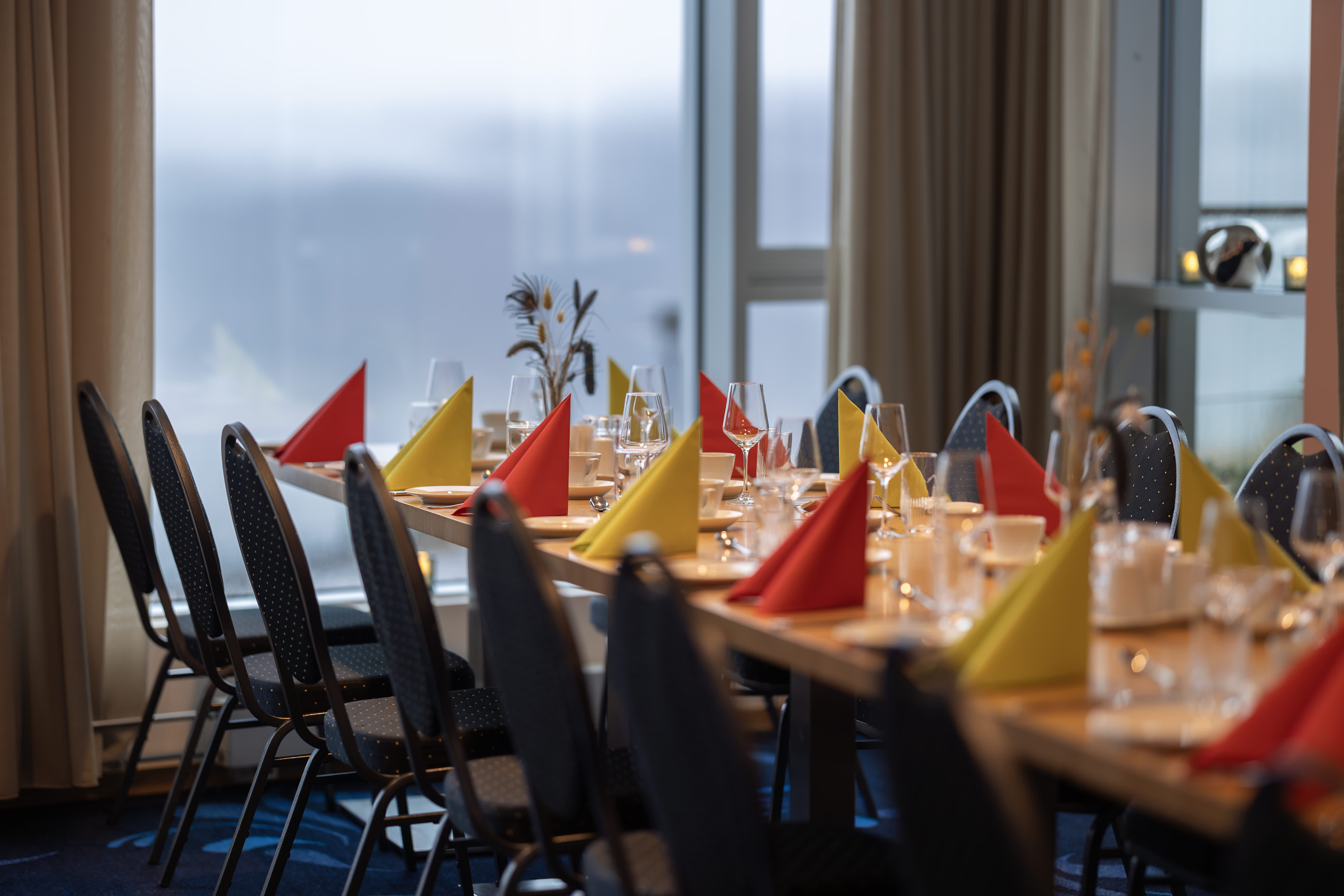 Dekket bord på Utsikten Hotell Kvinesdal