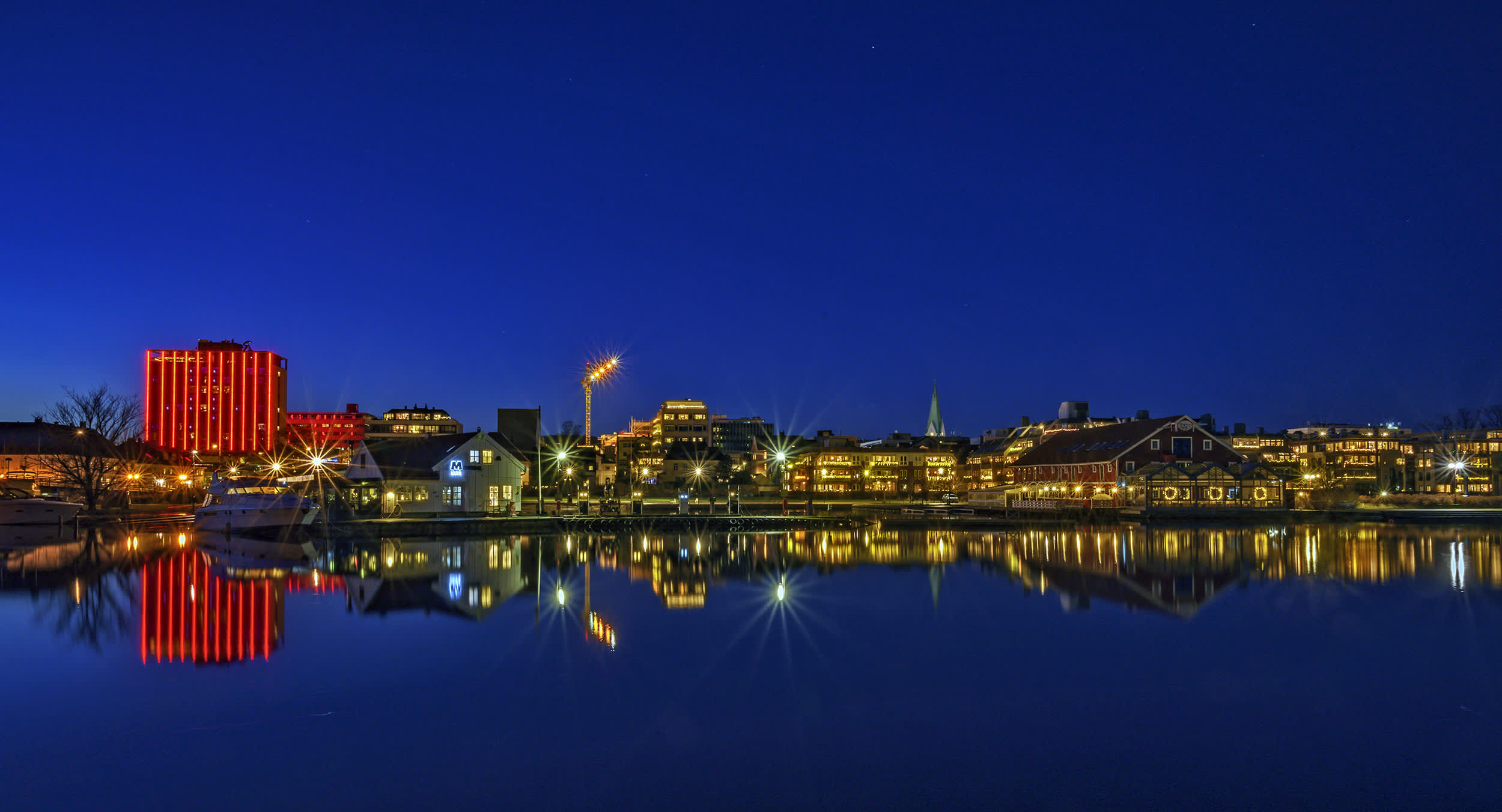 Kristiansand by night