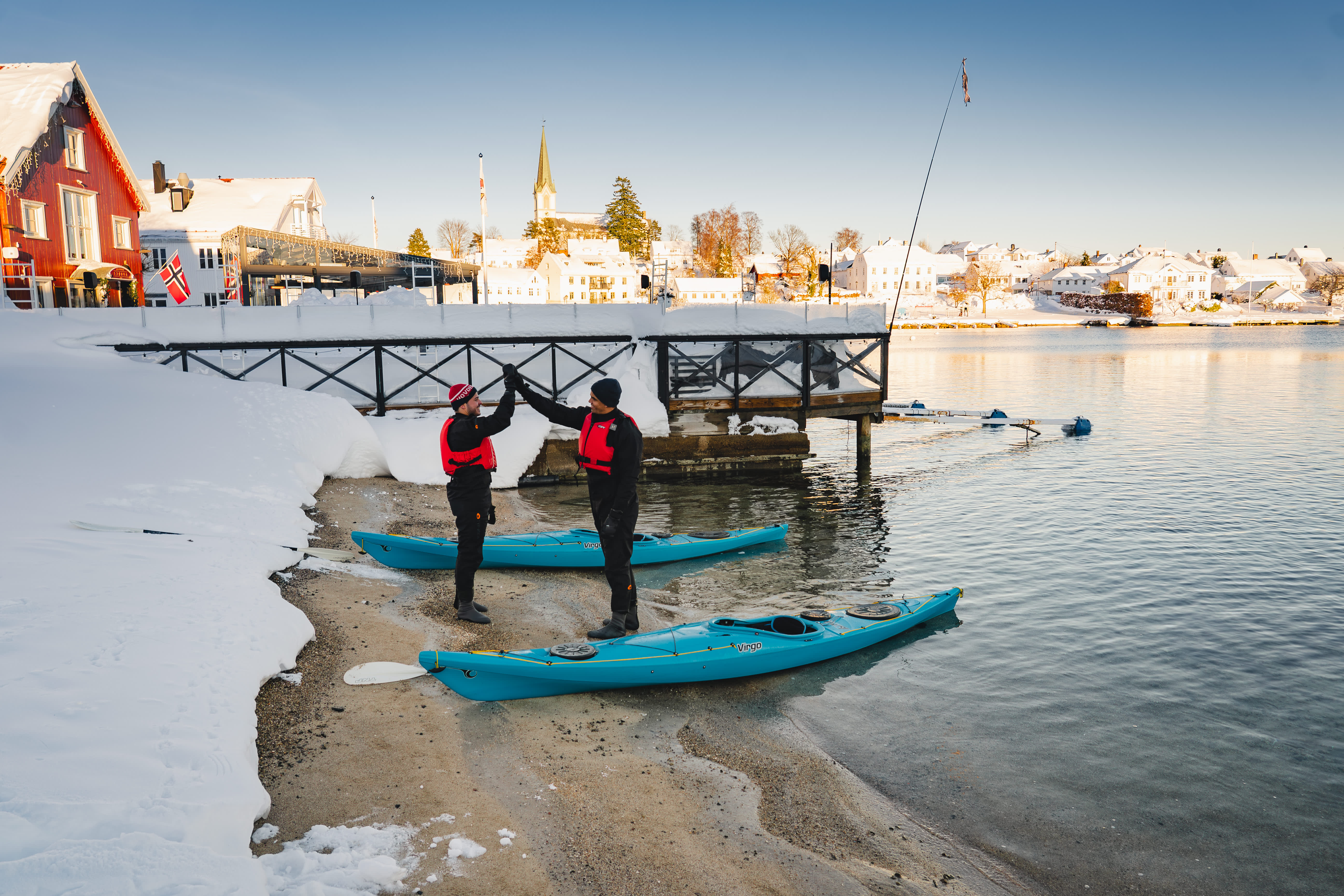 to blo kajakker i lillesand