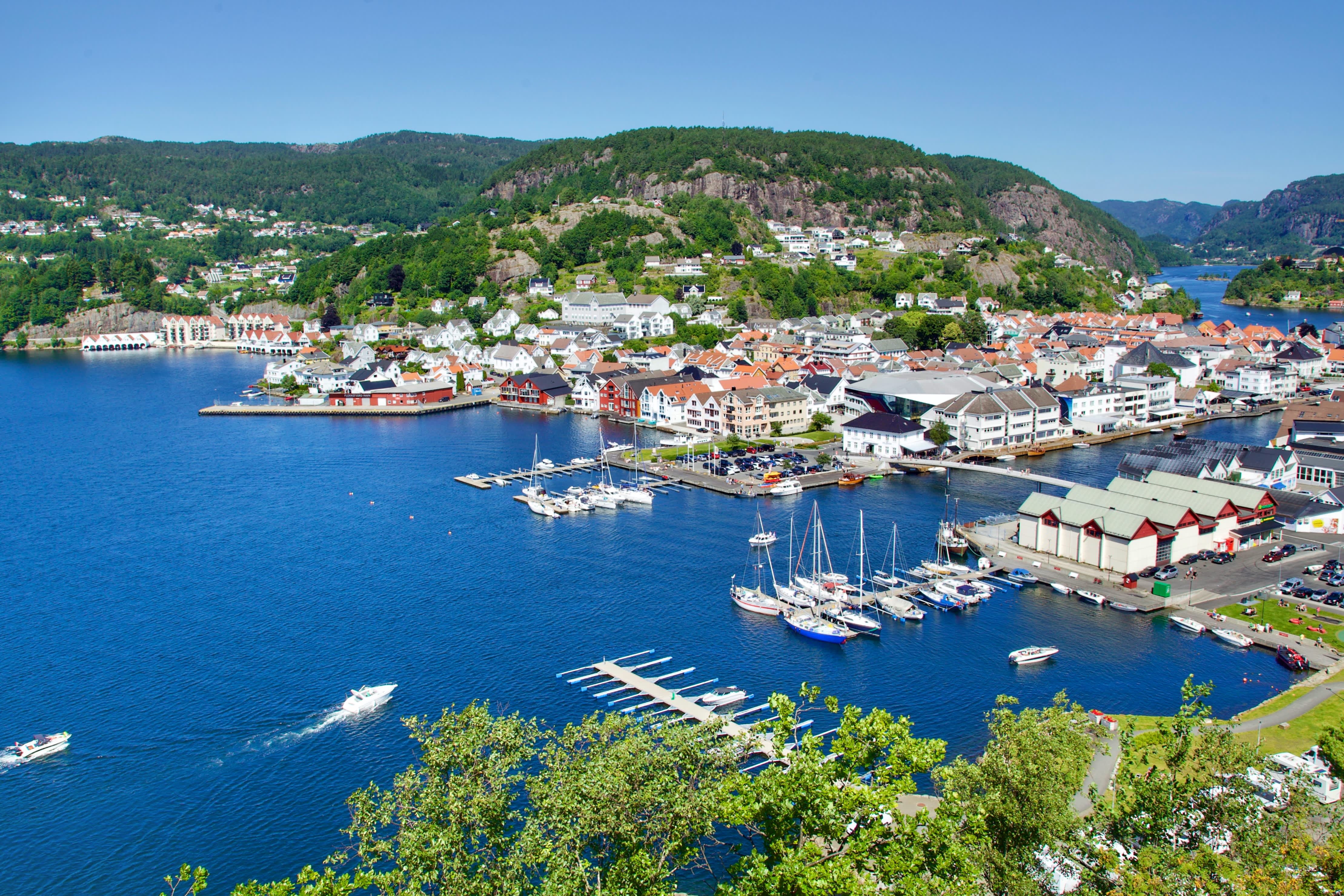 Oversikt Sentrum Flekkefjord