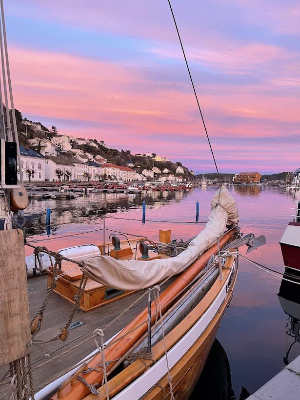 solnedgang i Risør
