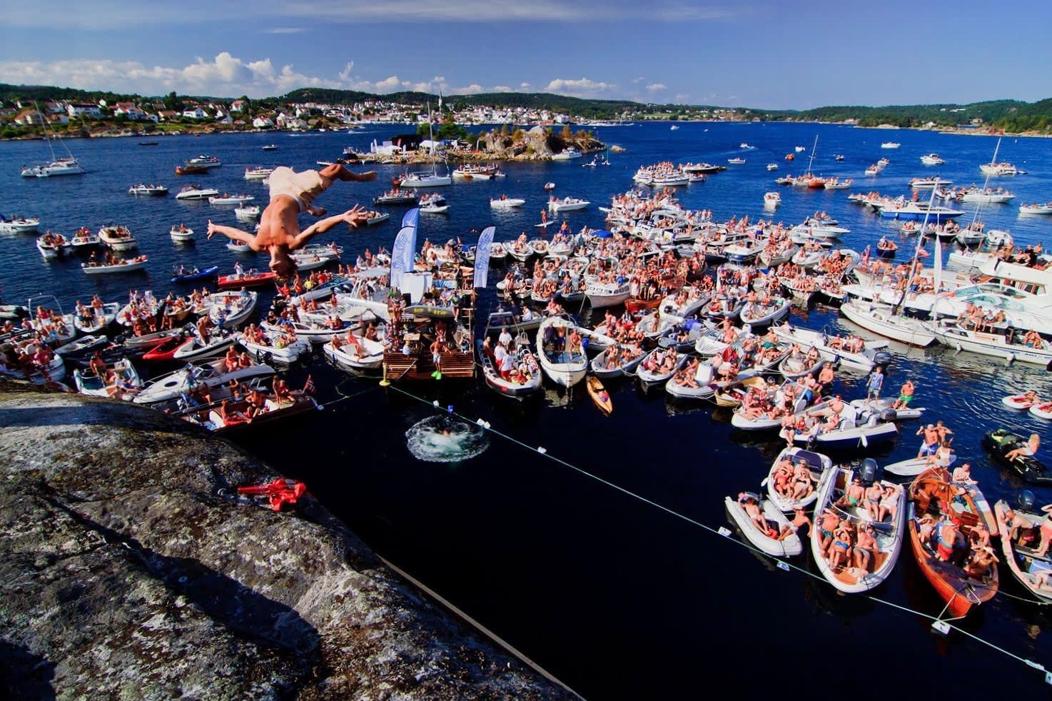 oversiktsbilde av Lillesand